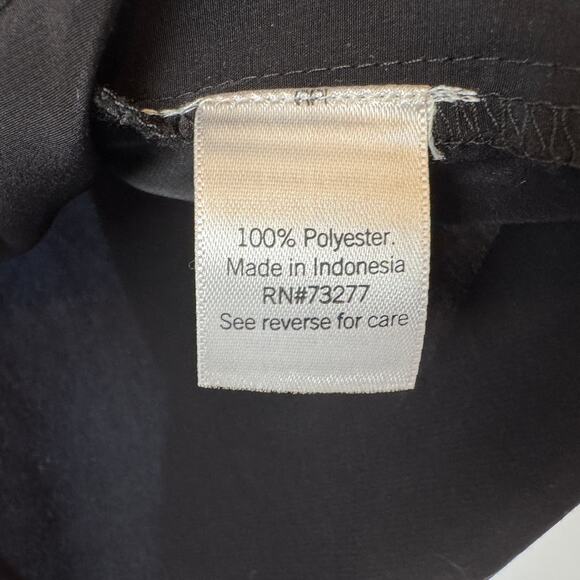 Nine West Collared Button Down Blouse Black Size 0X - Picture 5 of 7